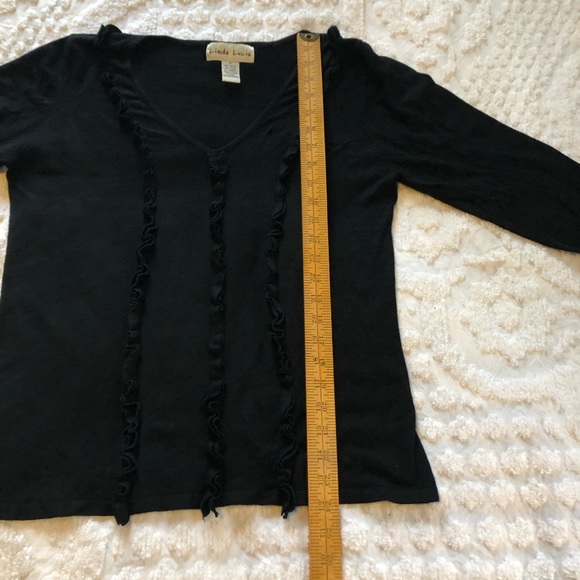 Linda Lucia black sweater size medium - Picture 4 of 6
